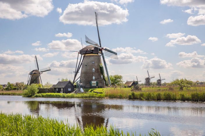 Nederlandse molens bij Kinderdijk